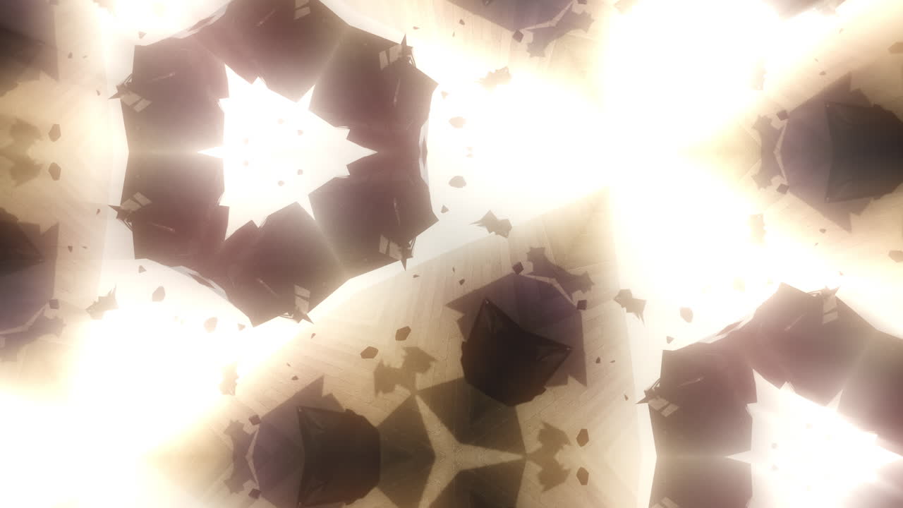 Geometric kaleidoscope animated pattern