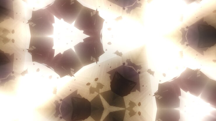 Motivo caleidoscopico geometrico animato