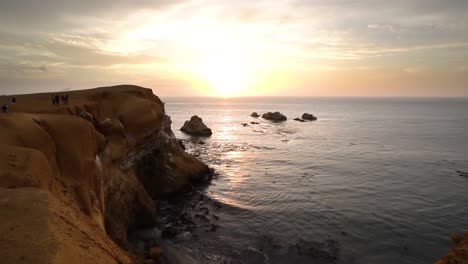 stunning afternoon light by the gorgeous cliffs of paracas, travel peru, slowmo