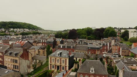 aerial view of a european city