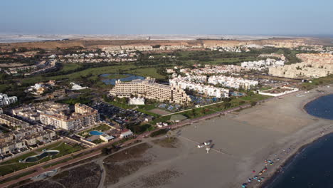 Almerimar-Hotel-and-other-beach-resorts,-El-Ejido,-Spain