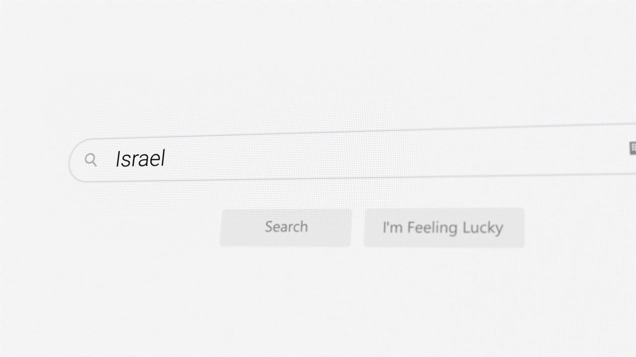 Ricerca di Israele su browser Internet
