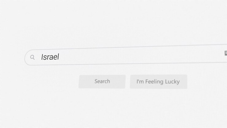 Searching for Israel on Internet browser