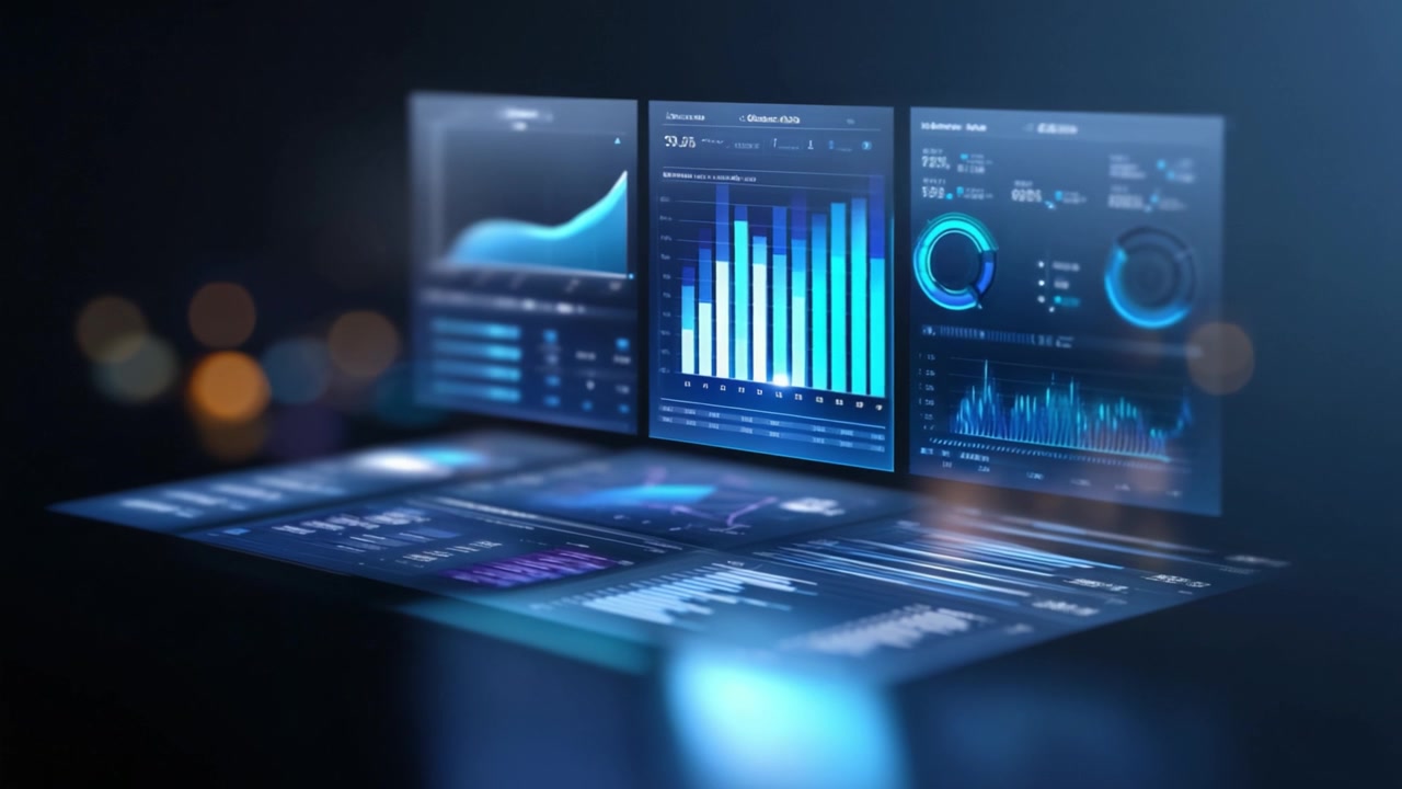 Data Visualization Dashboard with Interactive Graphs, Charts, and Analytical Insights Displaying Statistical Information in a Modern Digital Environment