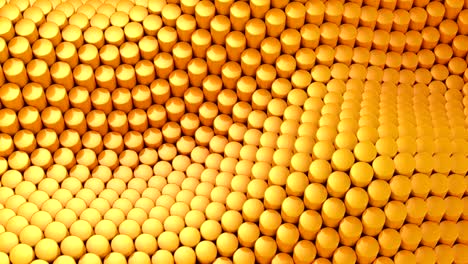 cylinders formed a wave