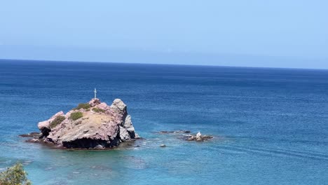 abandoned edro iii shipwreck at seashore of peyia, near paphos, cyprus