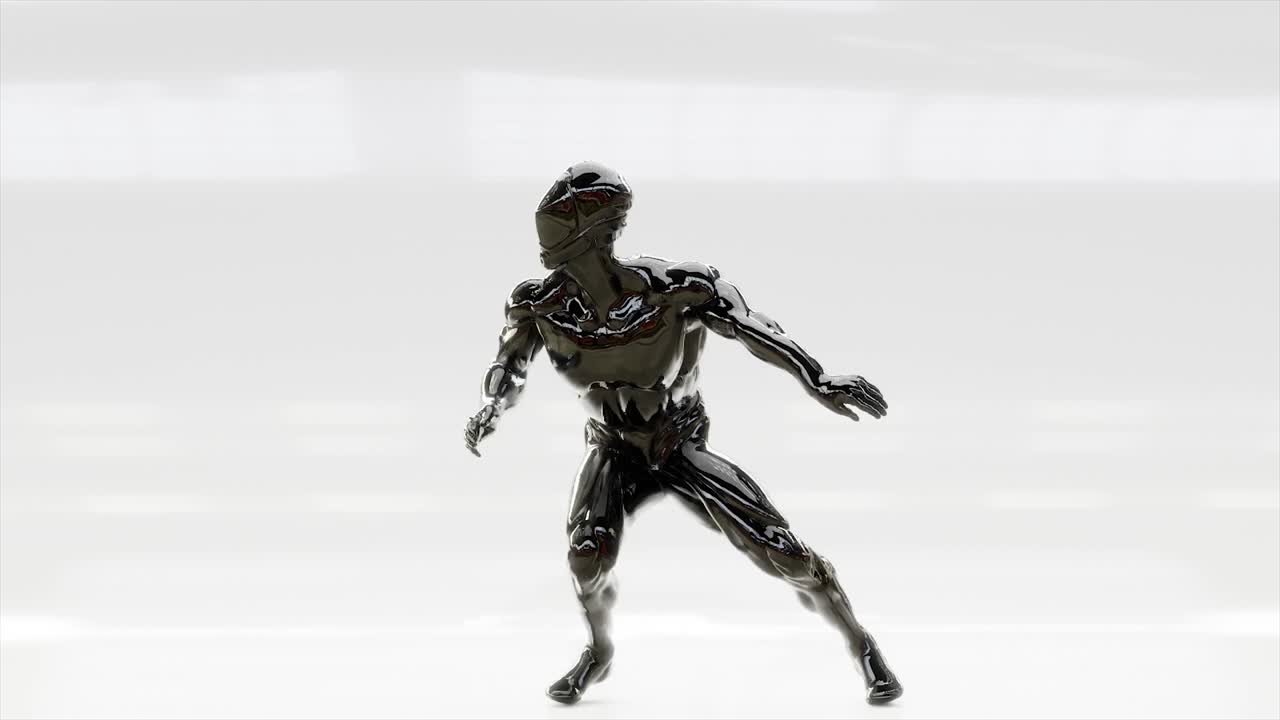 Handsome 3d male dancing Hip Hop, house dance, breakdance, isolated on white background. 3d render