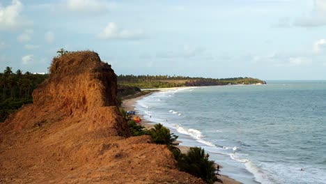 Gorgeous-tropical-beach-called-Sun-Beach-near-Joao-Pessoa,-Brazil