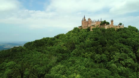 hohenzollern castle, germany. aerial fpv drone flights.