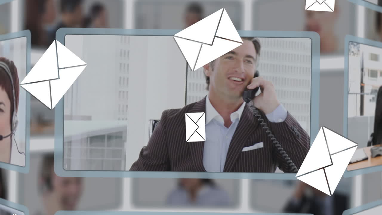 다른 비디오를 가진 스크린