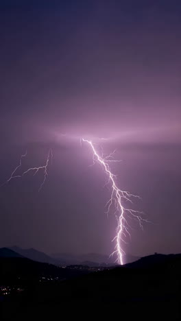 dramatic sky with lightning and clouds
