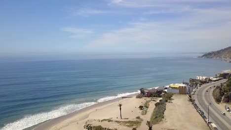 cámara lenta de la bahía más hermosa de malibu