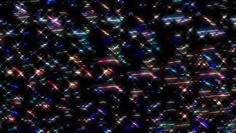 shining bright lines set wave motion, color blue, on black background