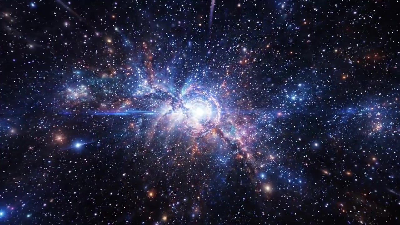 A Journey Through Space: Exploring the Vortex of Cosmic Colors and Energies Amidst the Glittering Galaxy and Endless Stars in a Stunning Visual Phenomenon