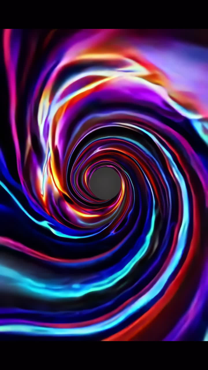 Abstract Colorful Spiral Vortex