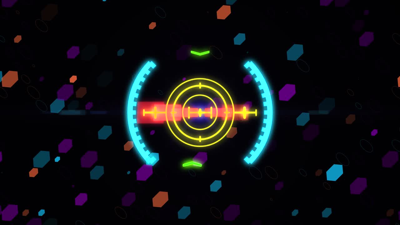 허드 스페이스 시트 요소 모션 그래픽