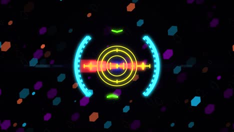 hud elemento de visión de espacio. gráficos de movimiento