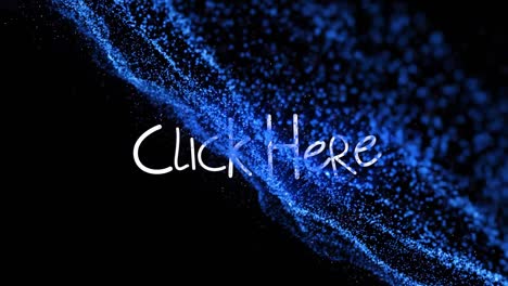 animación de clic aquí texto sobre puntos