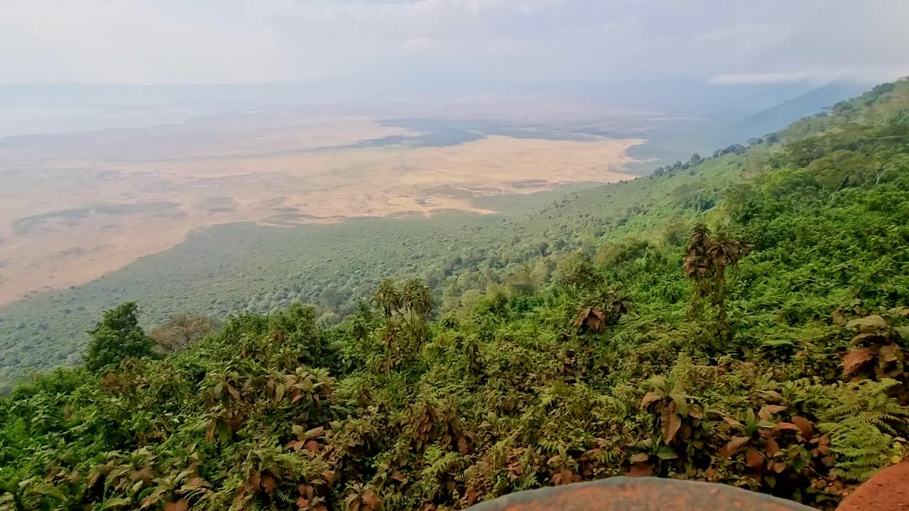 Ngorongoro Conservation Area in Tanzania is a UNESCO World Heritage site famous for the Ngorongoro Crater, the world's largest inactive, unbroken volcanic caldera