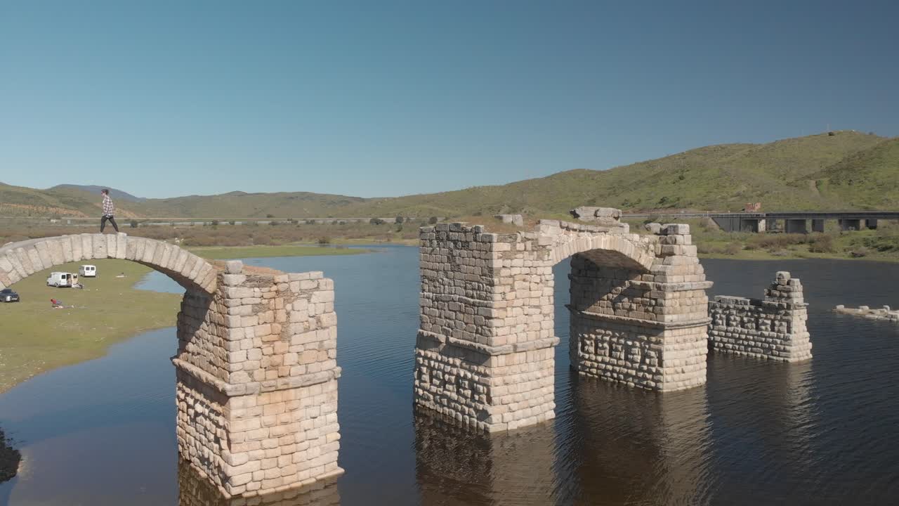 Exploring the Ruins of an Ancient Stone Bridge
