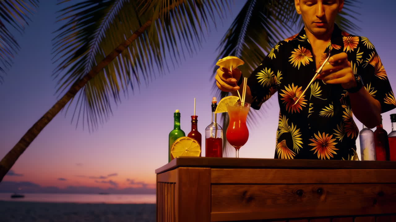 Sunset Cocktails on the Beach