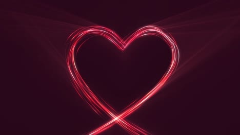 fondo de la línea del corazón 4k