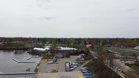 Imágenes-Aéreas-De-Drones-De-East-Grand-Rapids-Michigan