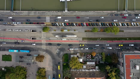 budapest capitol city, street top view