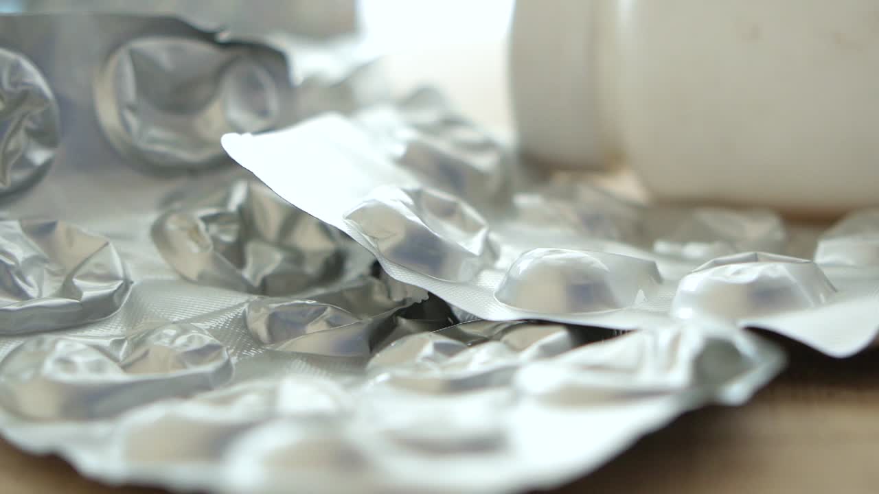 Discarded or Unused Medication Packaging