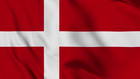 danish 4k waving flag