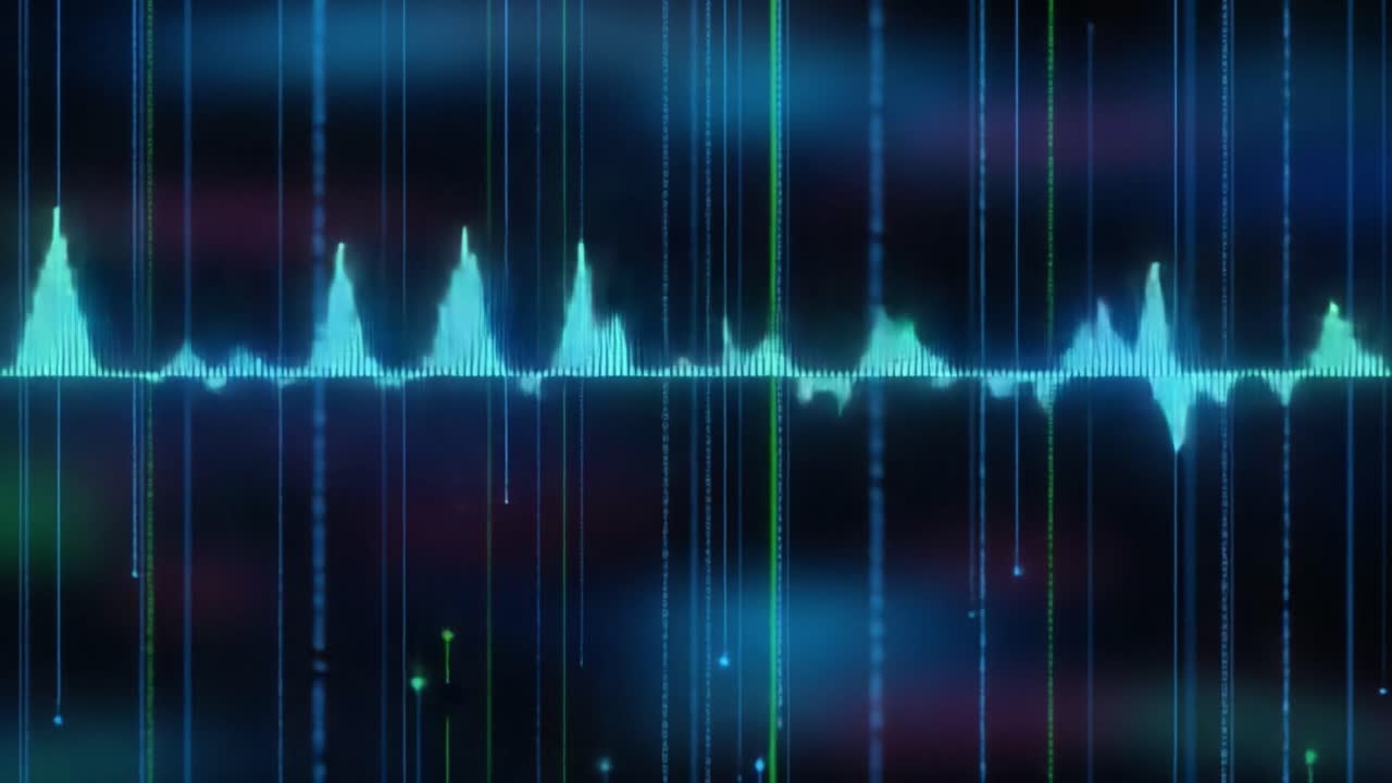 Dynamic Visual Representation of Audio Waveforms: A Journey Through Vibrating Frequencies and Sound Patterns Captured in Stunning Color Gradients