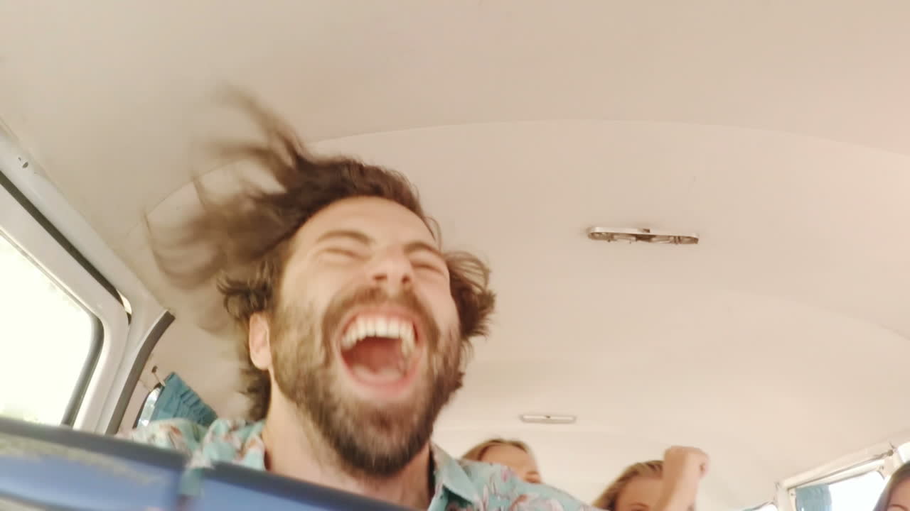 Group of friends dancing and having fun