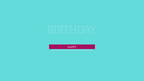 happy birthday on blue modern gradient 1