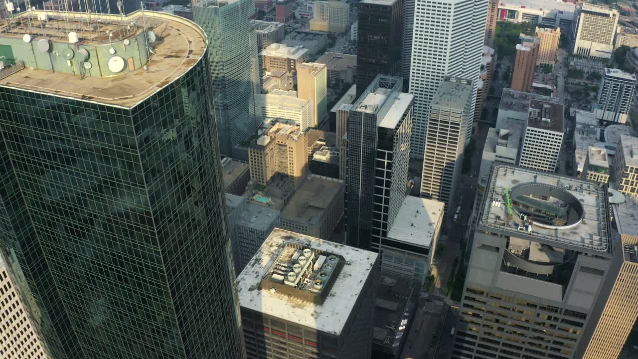 공중 도시 헬리 ⁇ 터 드론 휴스턴 텍사스 웨스턴 메트로폴리탄 휴머니티 타운 마천루