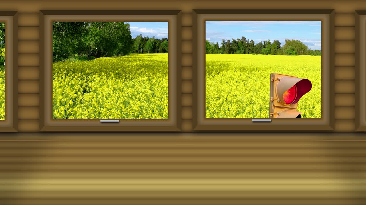 scenic view from inside train cart