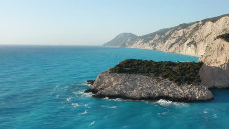 coastal scenery of a greek island