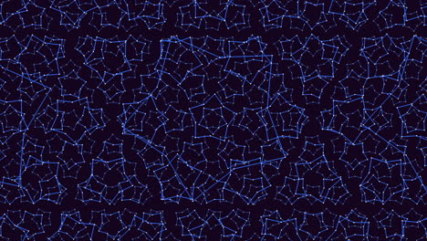 líneas azules y negras interconectadas que crean un patrón complejo