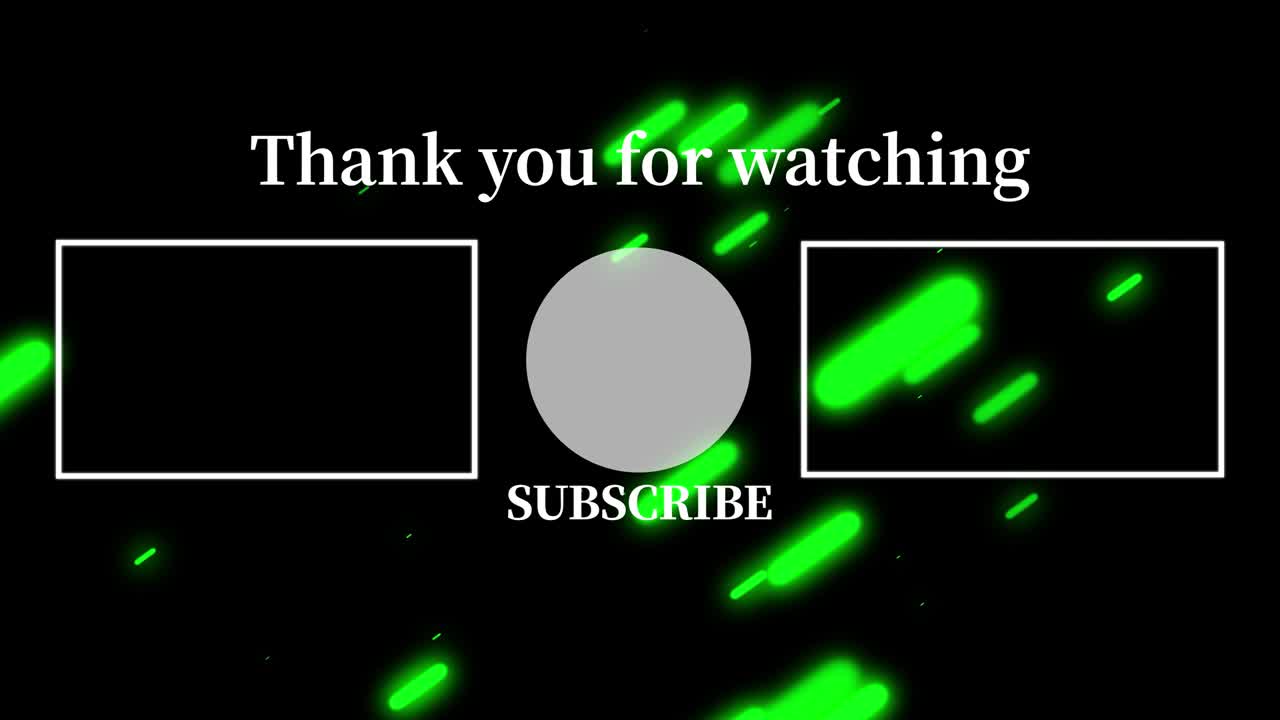 객체 조명 엔드 카드 엔딩 스크린 모션 그래픽