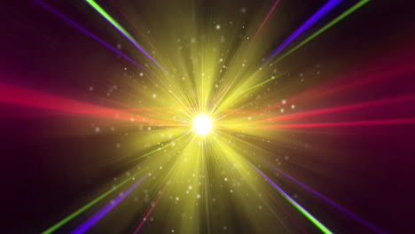 animación del túnel de rastros de luz brillante de la transferencia de datos