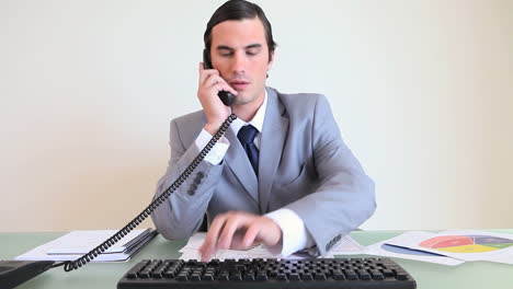 businessman talking on the phone