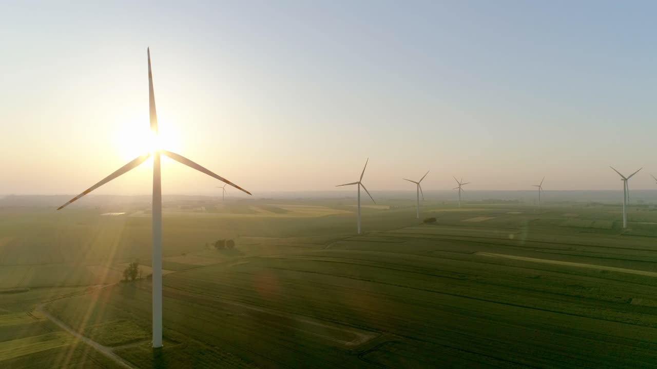 cierre de turbinas eólicas que producen electricidad