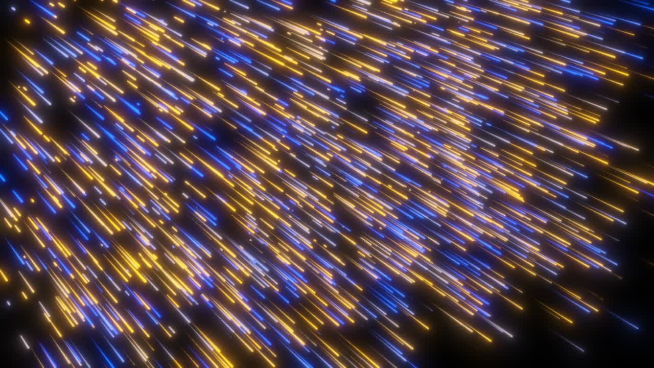 Retro animation of glowing stripes. Abstract neon lines motion design background