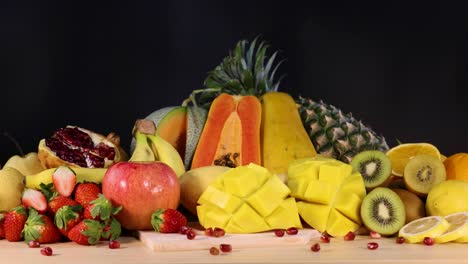 a vibrant assortment of various fresh fruits