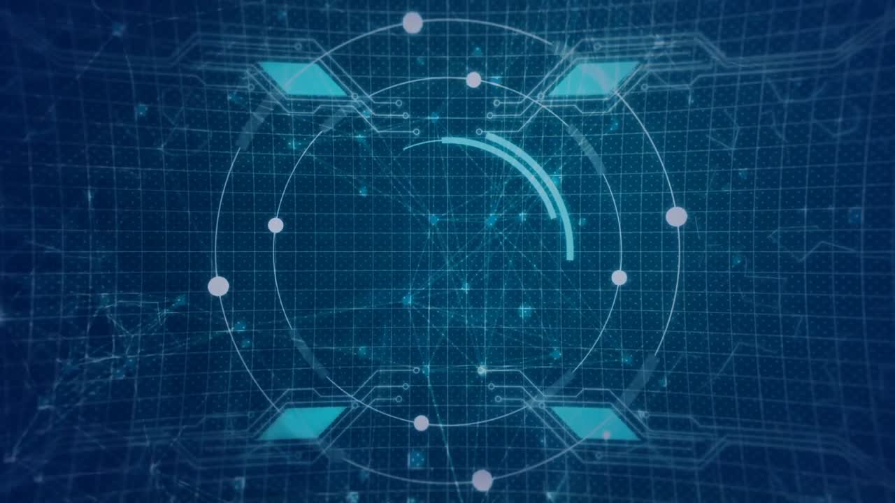 그리드 위의 스캔 범위의 애니메이션