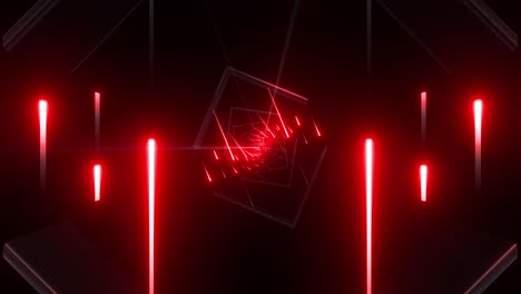 túnel de neón abstracto y futurista