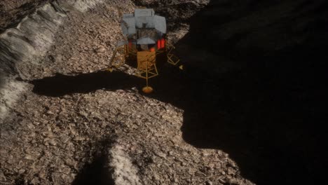 misión de aterrizaje lunar en la luna