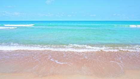 beautiful colorful tropical sandy beach and turquoise sea