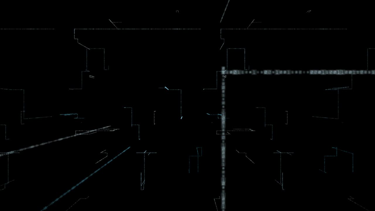 3D Digital looping Technology Network Big Data background.