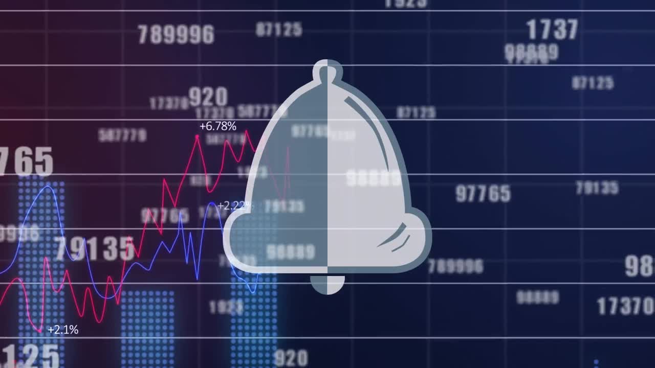 디지털 비엘 아이콘의 애니메이션은 숫자가 변하고 선이 변합니다.