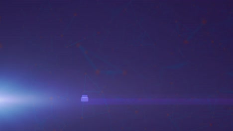 animation of light on navy background
